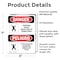 Signmission 7 in H x 5 in W, Vinyl Decal, Rectangle, Confined Space Enter Tank Permit Bilingual OS-2PACK-DS-D-57-VS-1085 - alternate 3
